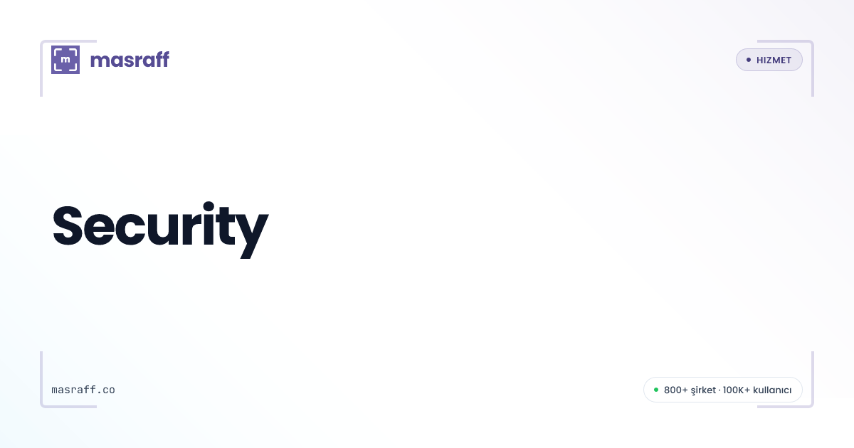 Security — Corporate Expense Management with | Masraff